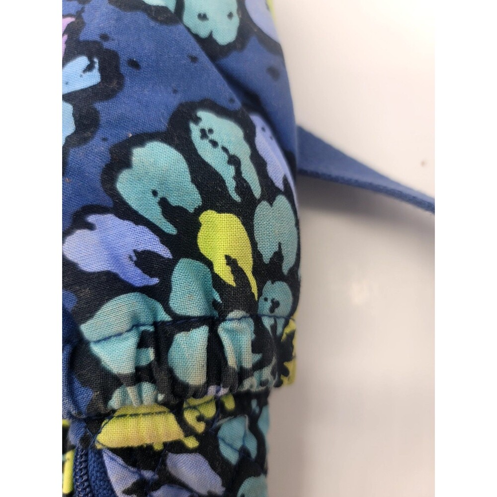 Vera Bradley Blue Floral Backpack Indigo Pop Medium Quilted School Cottagecore - Picture 6 of 7